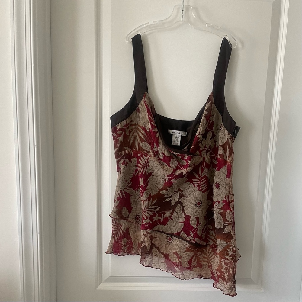 Nine West Silk Surplice Sleeveless Top 14